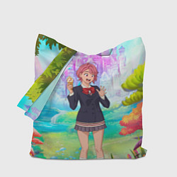 Сумка-шопер Дандадан Сиратори Айра держит мороженое, цвет: 3D-принт