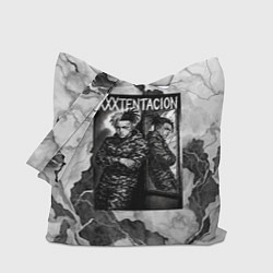 Сумка-шопер XXXTentacion облокотился об зеркало, цвет: 3D-принт