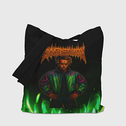 Сумка-шопер XXXTentacion hardcore, цвет: 3D-принт