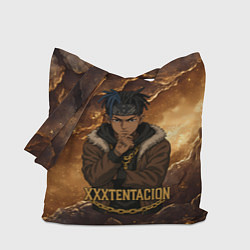Сумка-шопер XXXTentacion anime style, цвет: 3D-принт