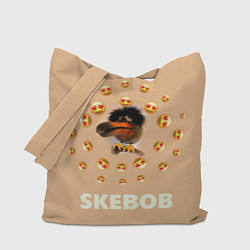 Сумка-шопер Мем скебоб и смайлики, цвет: 3D-принт