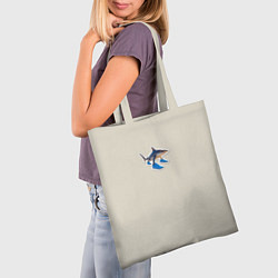 Сумка-шопер Тралалеро тралала акула мем, цвет: 3D-принт — фото 2