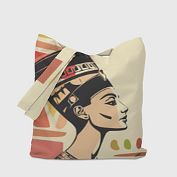 Сумка-шопер Нефертити, цвет: 3D-принт