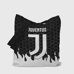 Сумка-шопер Juventus соты огонь, цвет: 3D-принт