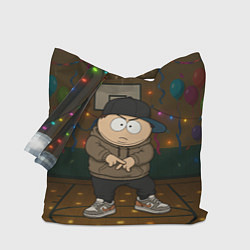 Сумка-шопер Эрик Картман на школьной дискотеке, цвет: 3D-принт