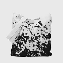 Сумка-шопер Borussia черные краски, цвет: 3D-принт