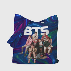 Сумка-шопер BTS фотосессия на диване, цвет: 3D-принт