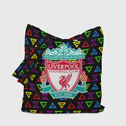 Сумка-шопер Liverpool pattern neon, цвет: 3D-принт