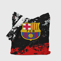 Сумка-шоппер Barcelona красно белые краски