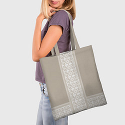 Сумка-шопер Славянский орнамент-вышиванка рубаха, цвет: 3D-принт — фото 2