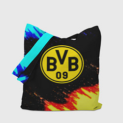 Сумка-шопер Borussia огненные и холодные краски, цвет: 3D-принт