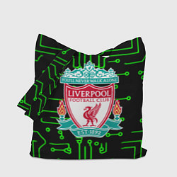 Сумка-шопер Liverpool плата текстура, цвет: 3D-принт