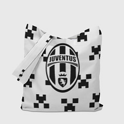 Сумка-шоппер Juventus x minecraft pattern