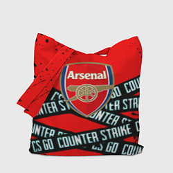 Сумка-шопер Arsenal x counter strike game, цвет: 3D-принт