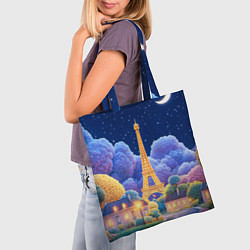 Сумка-шопер Eiffel tower, цвет: 3D-принт — фото 2