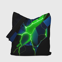 Сумка-шоппер Neon green glow