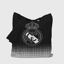 Сумка-шопер Реал Мадрид текстура геометрия, цвет: 3D-принт