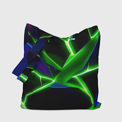 Сумка-шопер Green glow, цвет: 3D-принт