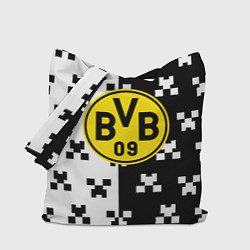 Сумка-шопер Borussia pattern minecraft, цвет: 3D-принт
