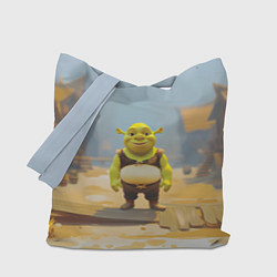 Сумка-шопер Шрек в деревне, цвет: 3D-принт
