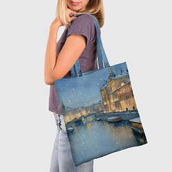 Сумка-шопер Новогодний Питер, цвет: 3D-принт — фото 2
