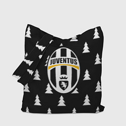 Сумка-шоппер Ювентус ёлочки паттерн