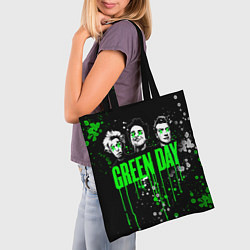 Сумка-шопер Green Day: Acid Colour, цвет: 3D-принт — фото 2