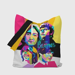 Сумка-шопер The Beatles: Poly-art, цвет: 3D-принт
