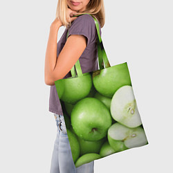Сумка-шопер Яблочная, цвет: 3D-принт — фото 2