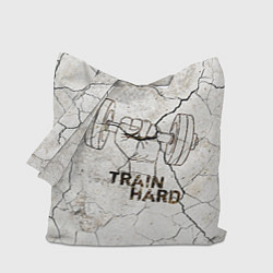 Сумка-шопер Train hard, цвет: 3D-принт