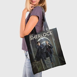 Сумка-шопер Sherlock Break цвета 3D-принт — фото 2