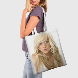 Сумка-шопер Бритни Спирс в белом, цвет: 3D-принт — фото 2