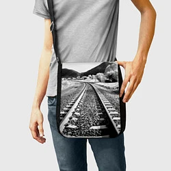 Сумка на плечо Железная дорога, цвет: 3D-принт — фото 2