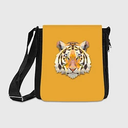 Сумка на плечо Геометрический тигр, цвет: 3D-принт