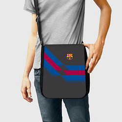 Сумка на плечо Barcelona FC: Dark style, цвет: 3D-принт — фото 2