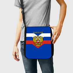 Сумка на плечо Россия: Триколор, цвет: 3D-принт — фото 2