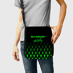 Сумка на плечо Billie Eilish: Green & Black Autograph, цвет: 3D-принт — фото 2