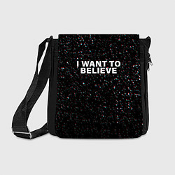 Сумка на плечо I WANT TO BELIEVE, цвет: 3D-принт