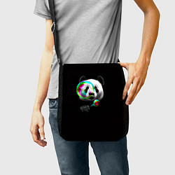 Сумка на плечо Панда и мыльный пузырь, цвет: 3D-принт — фото 2