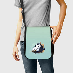 Сумка на плечо Акварельные панды, цвет: 3D-принт — фото 2