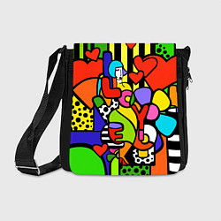 Сумка на плечо Romero Britto - love you, цвет: 3D-принт