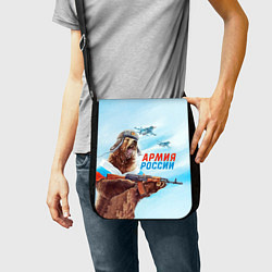 Сумка на плечо Медведь Армия России, цвет: 3D-принт — фото 2