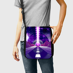 Сумка на плечо Vaporwave Neon Space, цвет: 3D-принт — фото 2