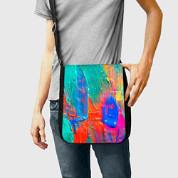 Сумка на плечо Мазки масляной краски Абстракция Oil Paint Strokes, цвет: 3D-принт — фото 2