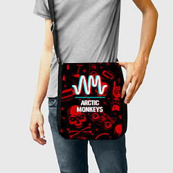 Сумка на плечо Arctic Monkeys Rock Glitch, цвет: 3D-принт — фото 2