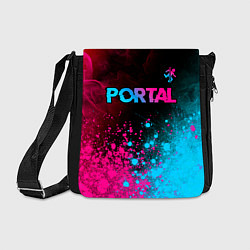 Сумка на плечо Portal Neon Gradient, цвет: 3D-принт