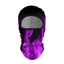 Балаклава Фиолетовый огонь, цвет: 3D-черный
