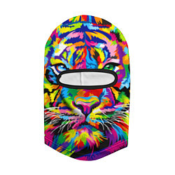 Балаклава Тигр в стиле поп-арт, цвет: 3D-черный — фото 2