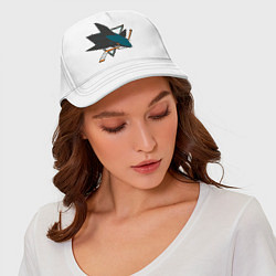 Бейсболка San Jose Sharks, цвет: белый — фото 2