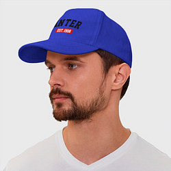 Бейсболка FC Inter Est. 1908, цвет: синий — фото 2
